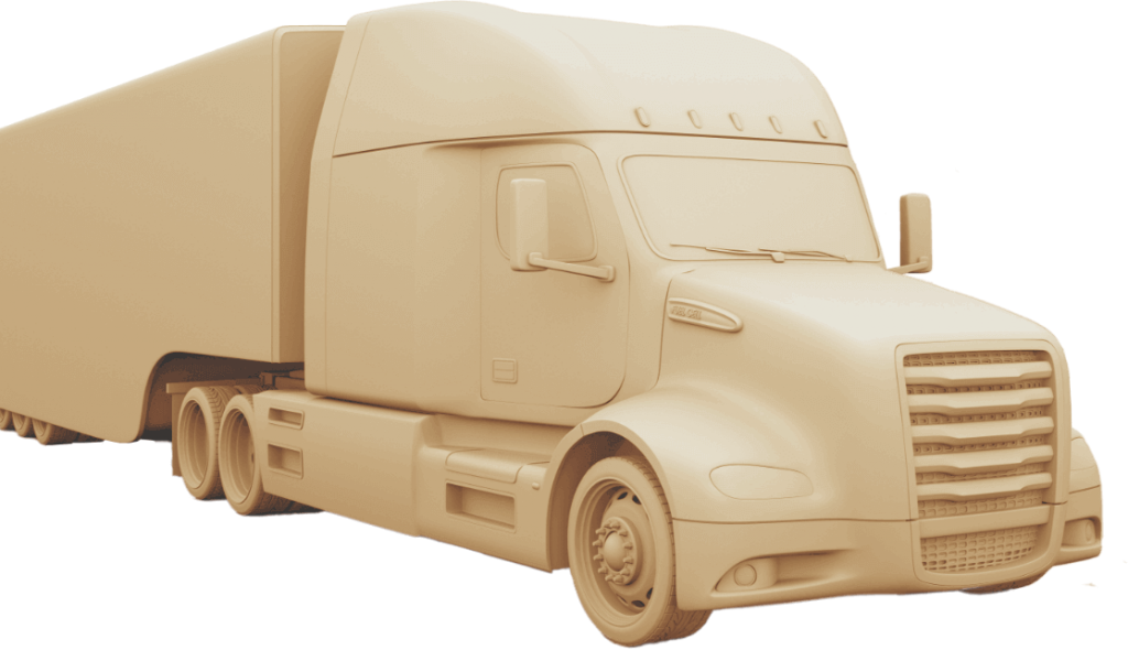 orange moving truck icon