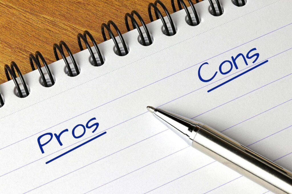  A pros and cons list
