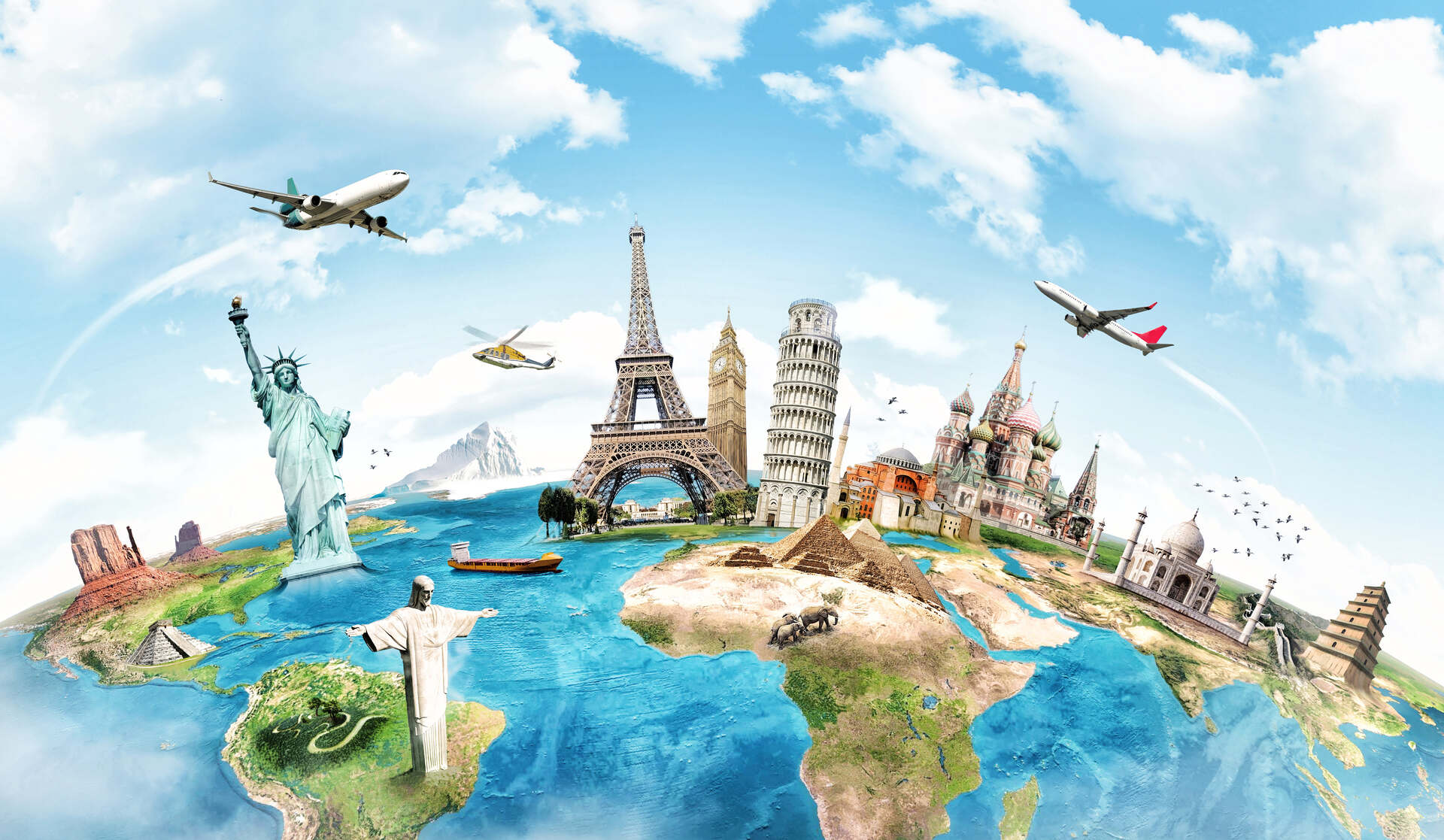 World landmarks people can see after moving internationally